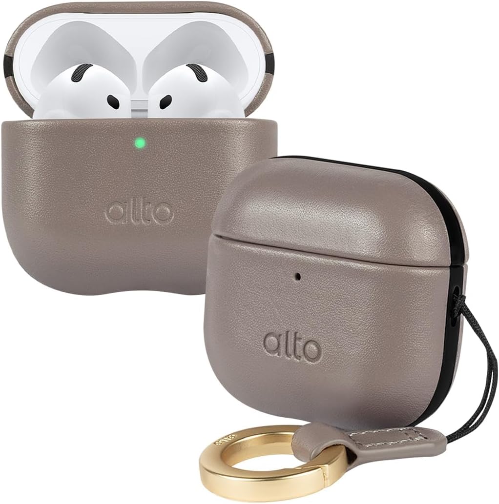 Alto Italian Leather Case - Cement Gray