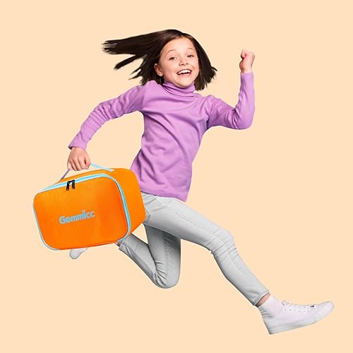 Miniatura 8 de Gemmicc Estuche de transporte de juguetes, bolsa de almacenamiento de azulejos magnéticos, organizador de tela Oxford resistente al agua, caja de