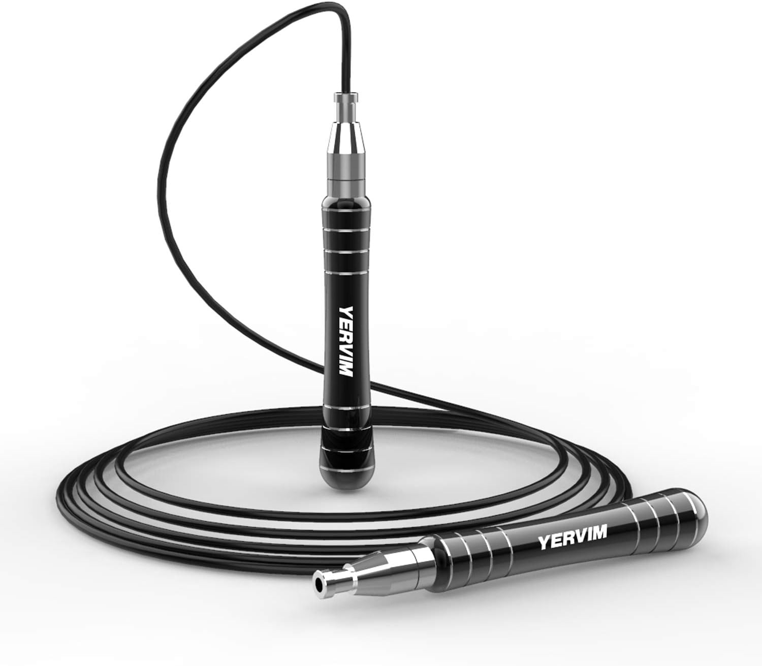 Speed Jump Rope – YERVIM Fast Skipping Ropes for Aerobic Exercise, Fitness, Losing Weight, Endurance Workout of Boxing, MMA, Martial Arts – Adjustable Length for Men, Women and Children