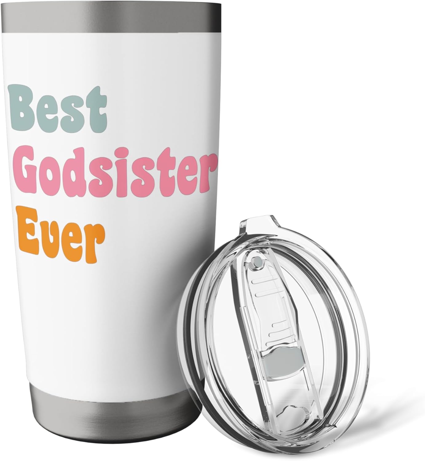 Best Godsister Ever God Sister Stainless Steel Insulated Tumbler - Image 5