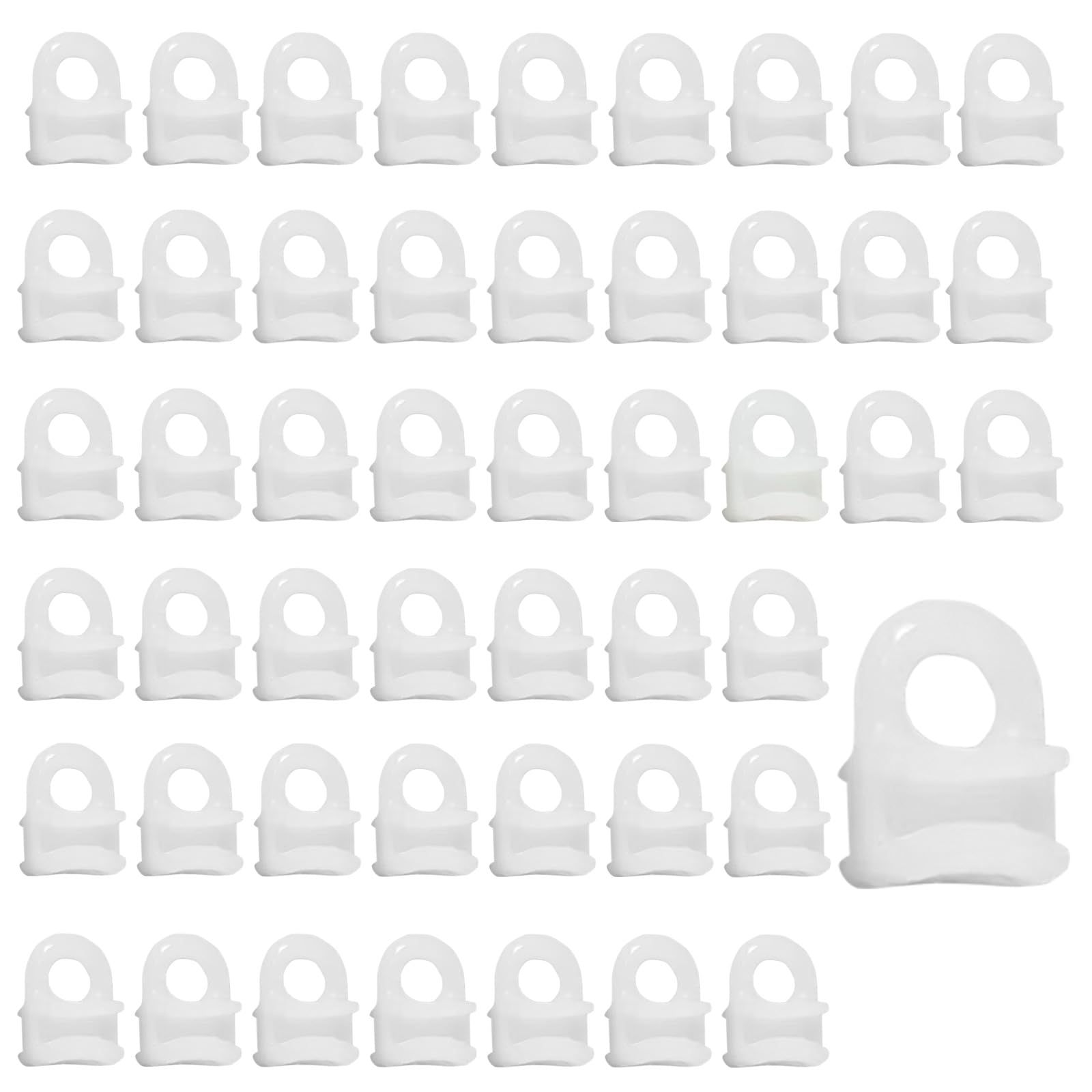 50 Pcs Track Gliders Hooks, Curtain Track Gliders Hooks, Curtain Track Glider