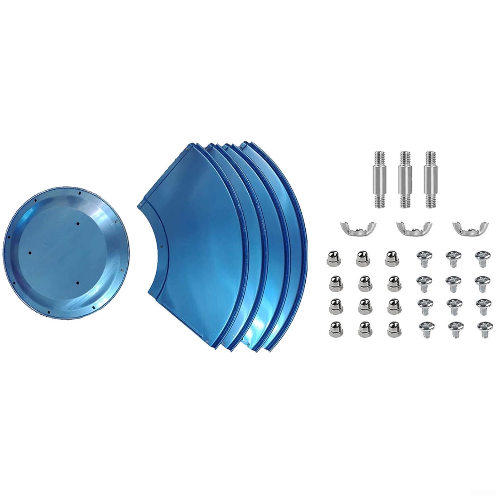Bouclier réflecteur de chauffage de terrasse en aluminium, pour chauffe-gaz verticaux en forme de parapluie, remplacement du dôme réfléchissant la chaleur, bouclier réflecteur de chauffage de