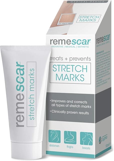 Remescar - Stretch Marks Treatment - Cream for Stretch Mark Scars - Treat, Prevent and Correct Stretch Marks - Clinically Proven Stretch Mark Prevention - Visit the Remescar Store