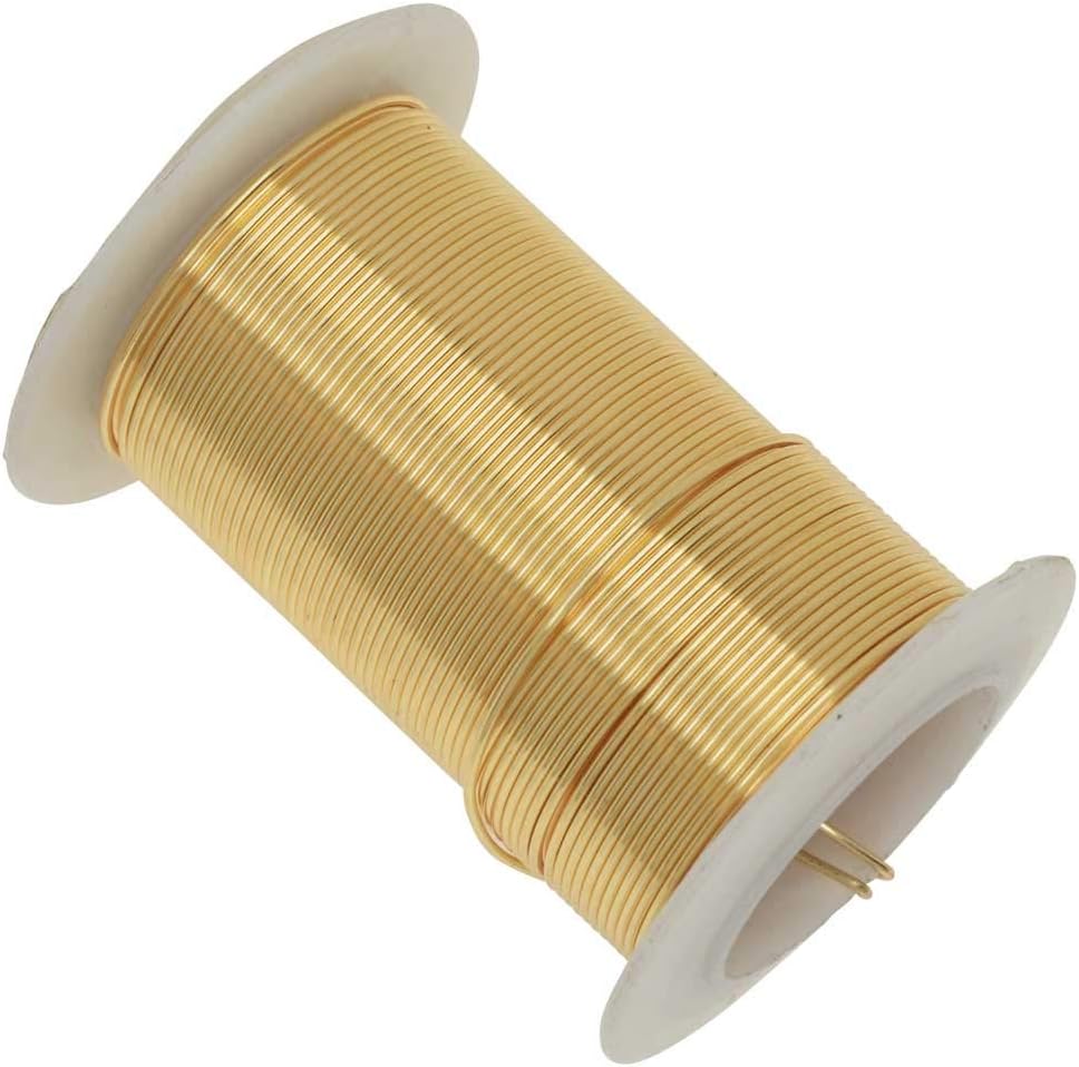 Tarnish Resistant Gold Color Copper Wire 20 Gauge 15 Yards (13.5 Meters) by Beadsmith