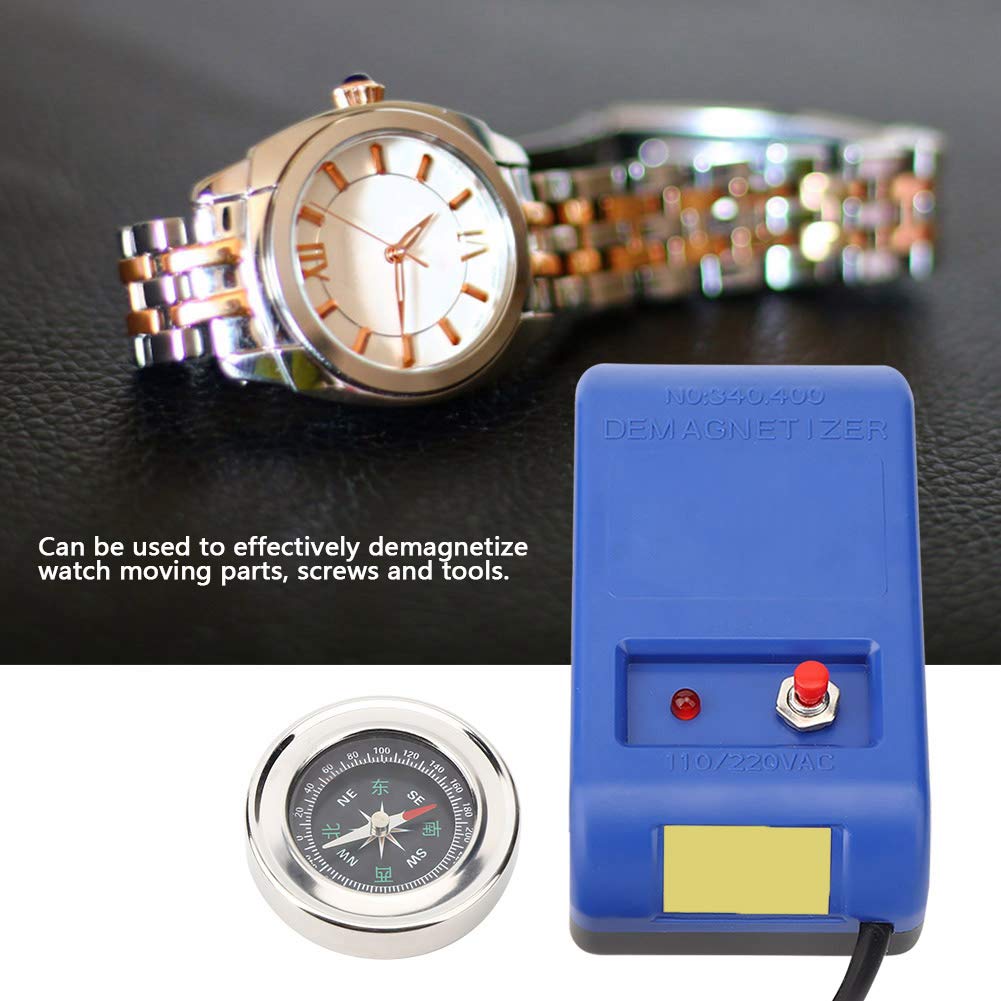 Romantico Smagnetizzatore, 110V -220V Comodo orologio portatile Degausser, Smagnetizzazione delle parti mobili dell'orologio per la riparazione dell'orologio(European reg