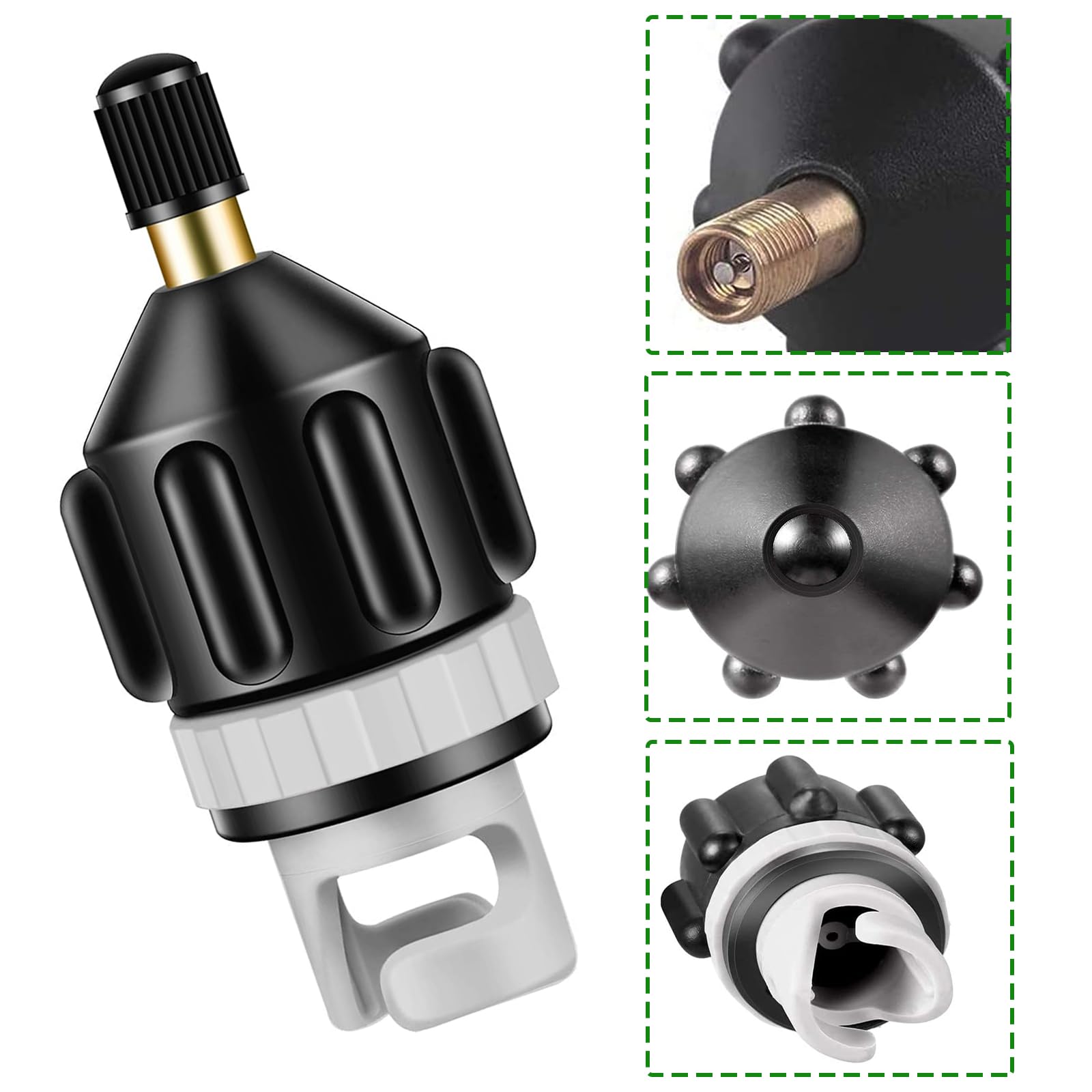 Adaptateur De Pompe à Air Pour Bateau Gonflable, Adaptateur De Valve D Air Pagaie Convertisseur Planche Surf Kayak Gonfleur
