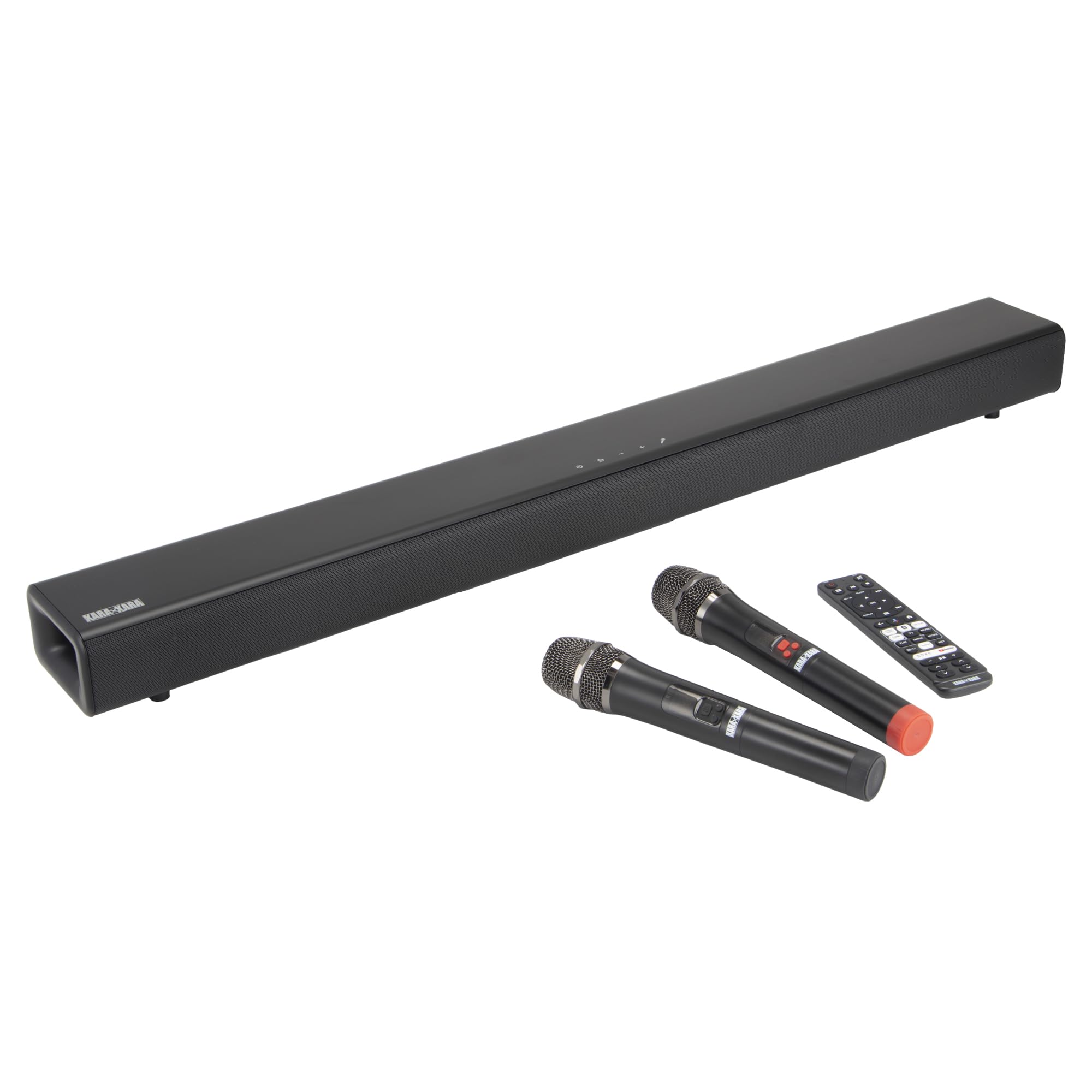 家庭用 カラオケセット「KARA×KARA」カラオケマイク２本付属20,000曲以上の楽曲＆毎月新曲300曲(有料会員)、 Android搭載 YouTube他、動画アプリ使用可 スピーカー サウンドバー KARA-A2023 共同テレビジョン