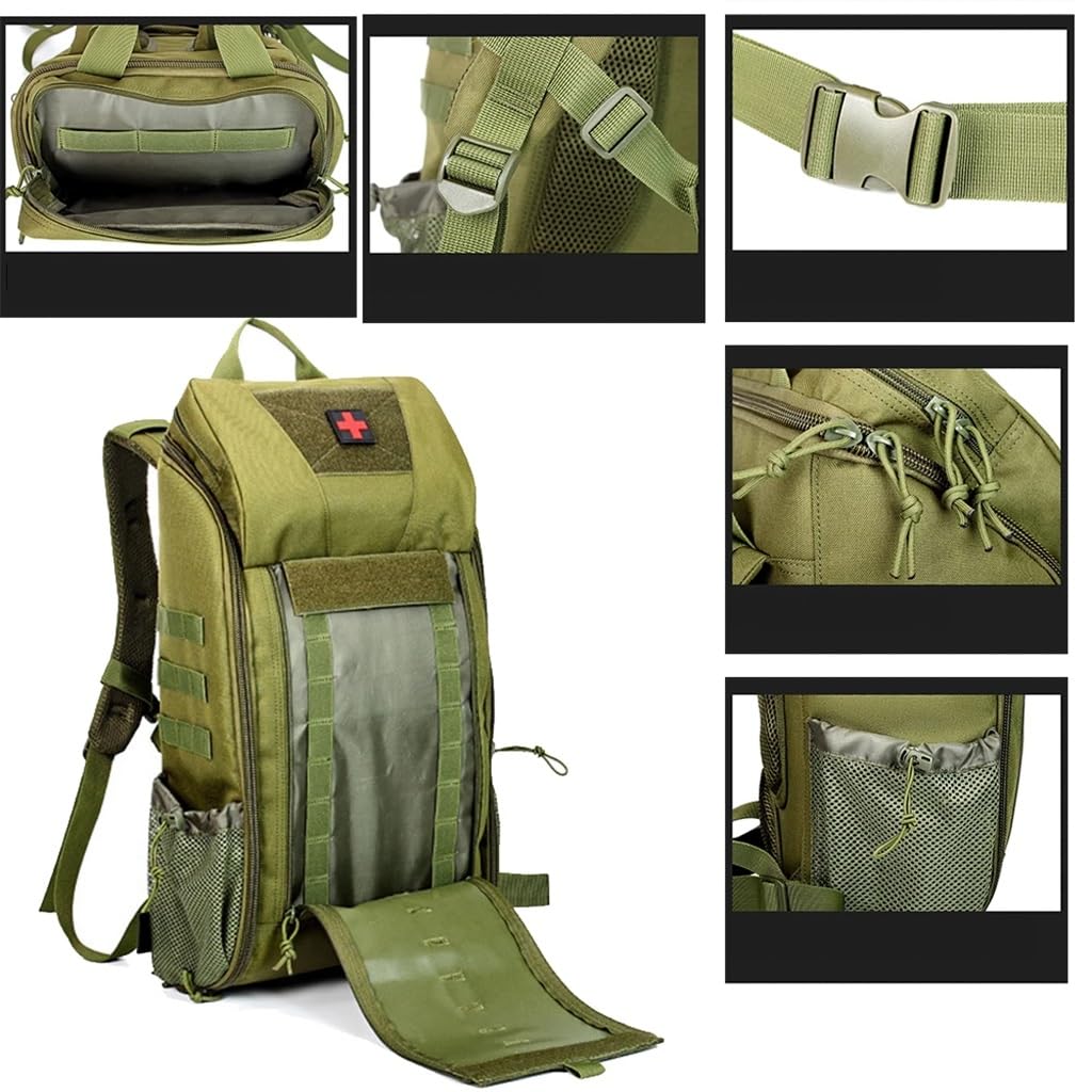 Sac À Dos Médical Tactique D'extérieur Trousse Premiers Secours Pour Randonnée Trekking Chasse Pêche Camping Et Autres Sports - Organisateur Modulaire Pour Matériel D'urgence