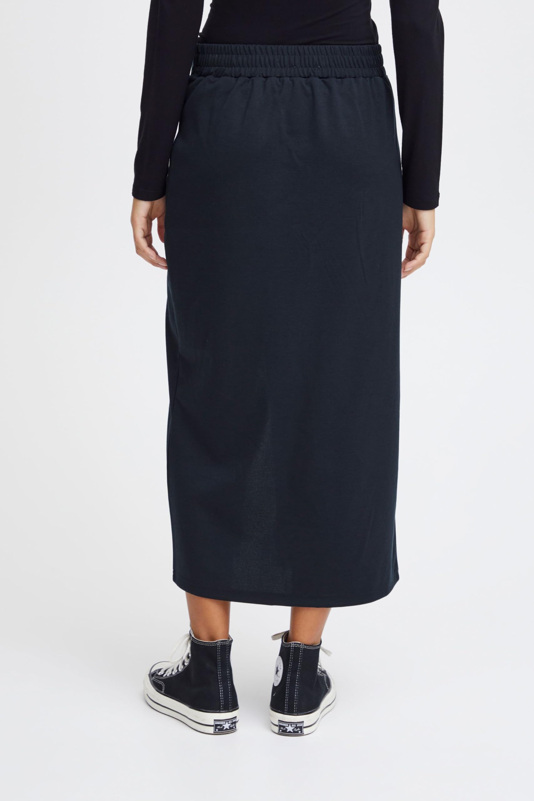 ICHI IXKATE Damen Rock Lang Bleistiftrock elastisch Regular fit