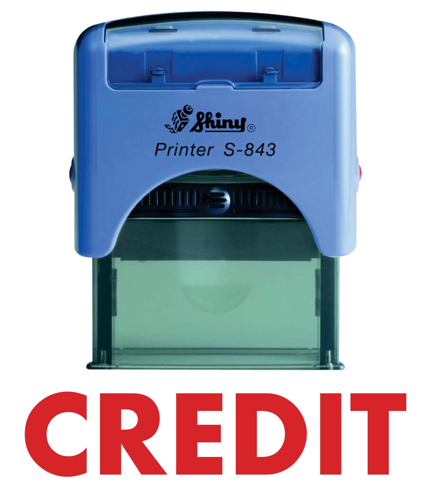 Credit Self Inking Rubber Stamp – Fast, Clear & Professional Marking Tool for Finance, Admin & Retail Use – Refillable, Long-Lasting & Mess-Free – Ideal for Invoices, Accounts & Payment Records
