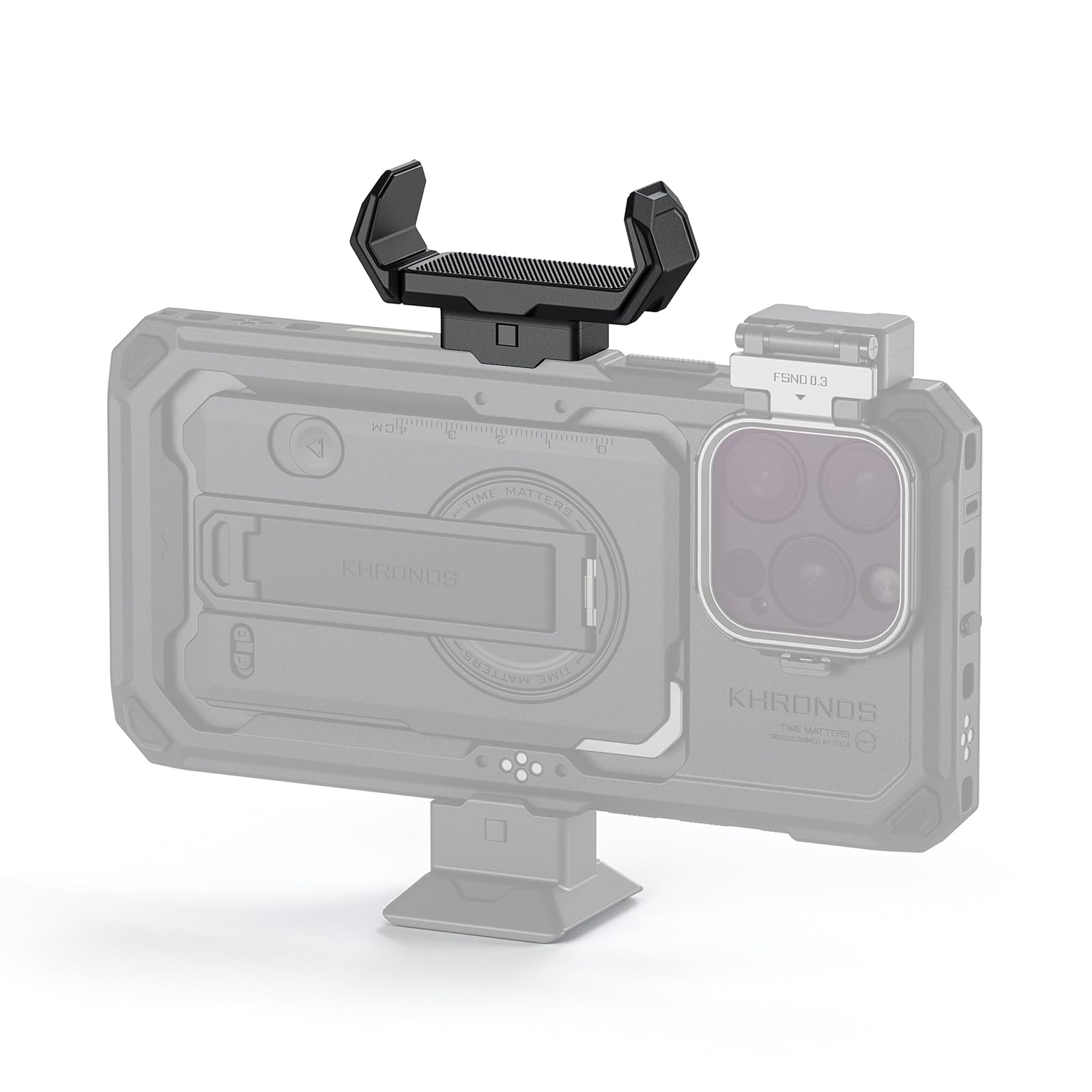 TILTA Khronos - Supporto universale per SSD compatibile con iPhone 15 Pro/15 Pro Max/16 Pro/16 Pro Max, nero TK-USH-B