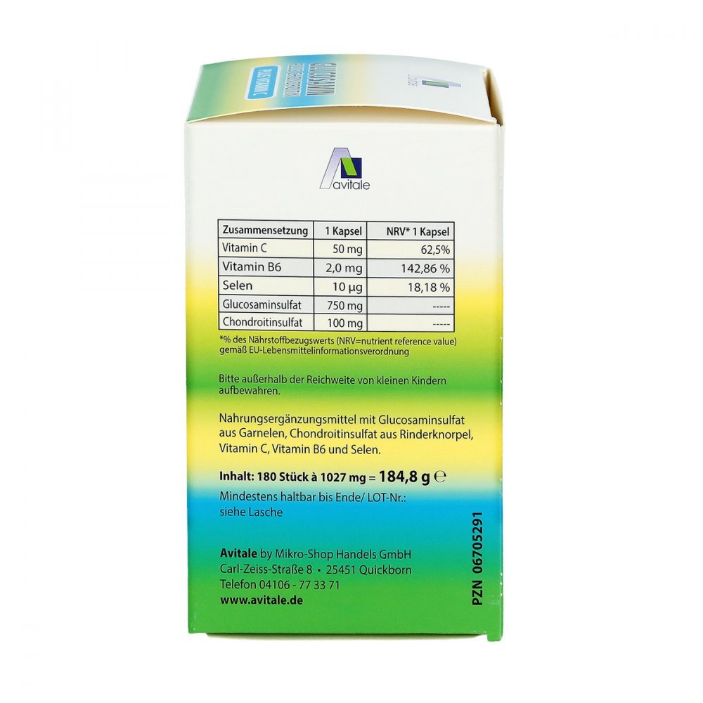 Glucosamin 750 mg+Chondroitin 100 mg Kapseln 180 stk