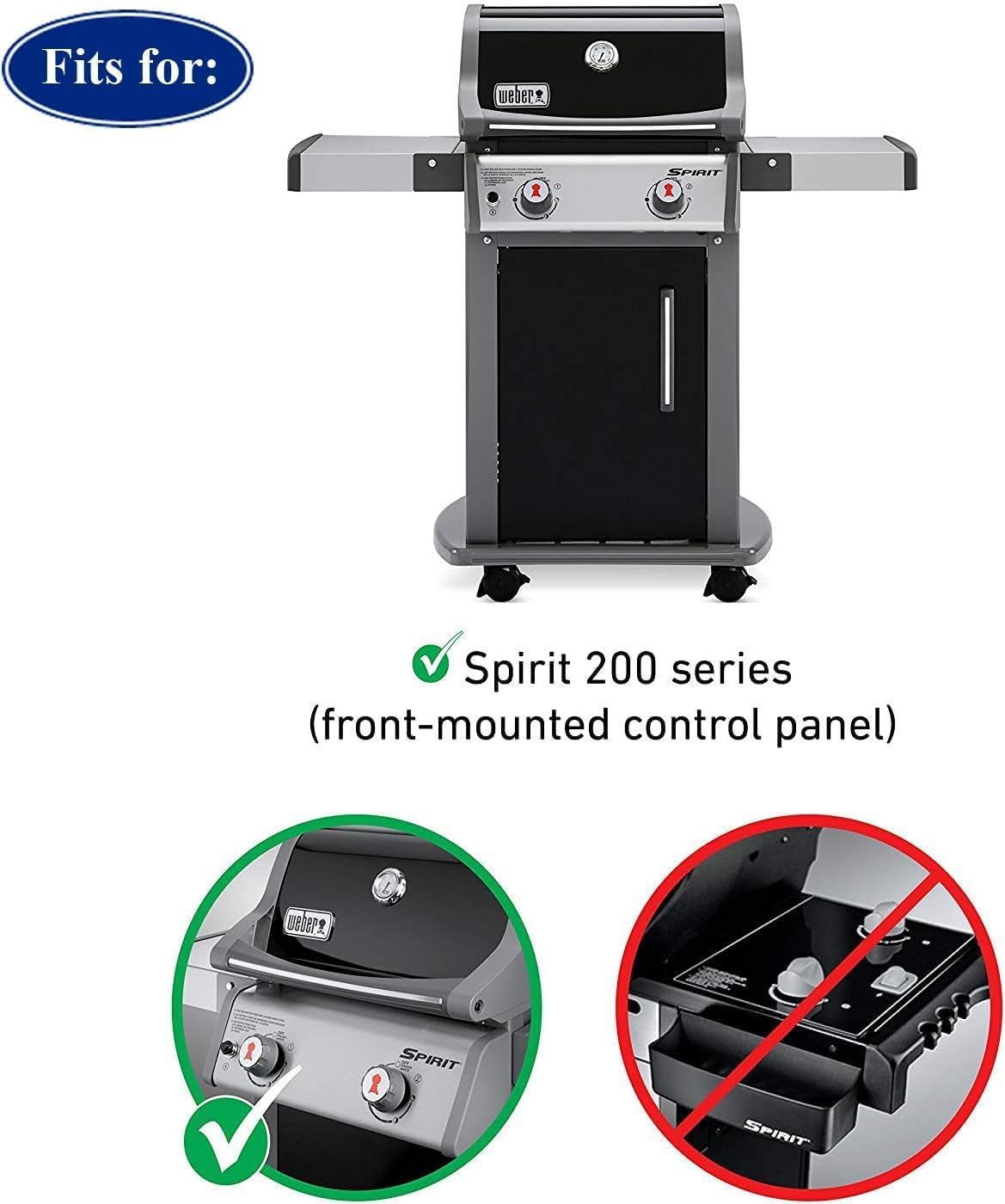 Denmay 44,5 x 26 cm Griglia di cottura per Weber Spirit E-210 E-220 S-210 S-220 2013