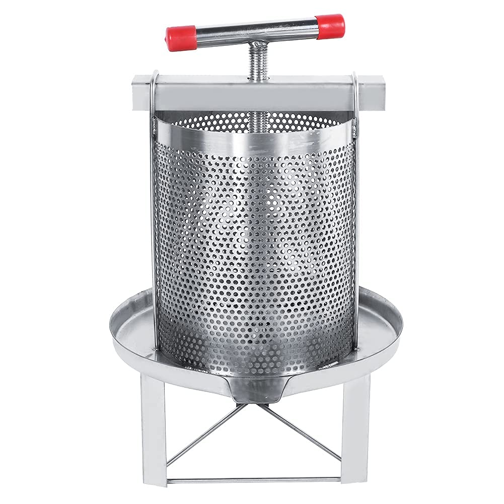 FAXIOAWA Honey Press Manuale in Acciaio Inossidabile per Uso Domestico Honey Press Press Strumento per l'apicoltura Attrezzatura per la Produzione di filtri