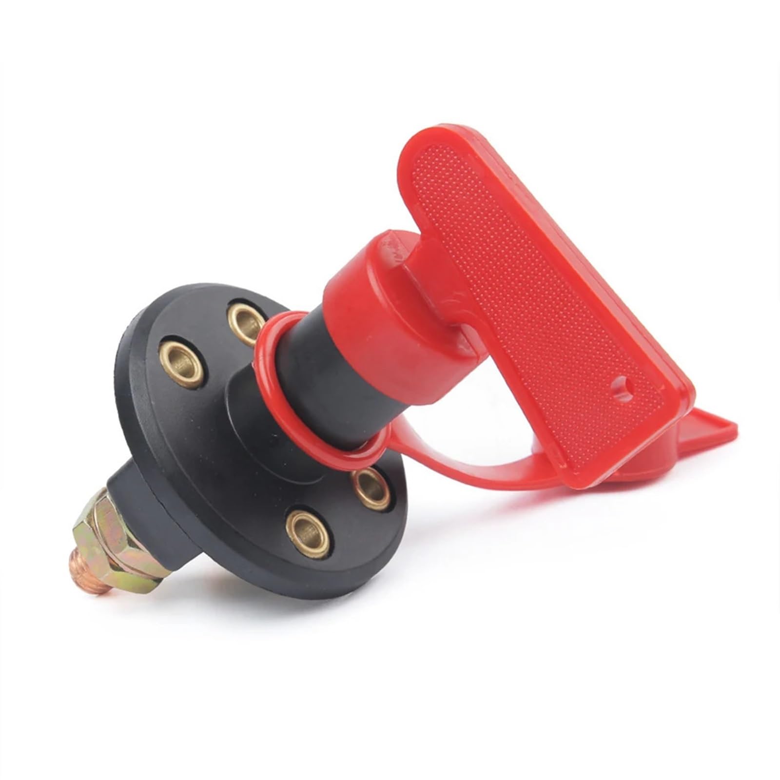 Desconectador de batería universal 12 V, interruptor giratorio perilla corte energía for auto, camión, barco, vehículo, furgoneta Coche Barco RV(4 Holes)