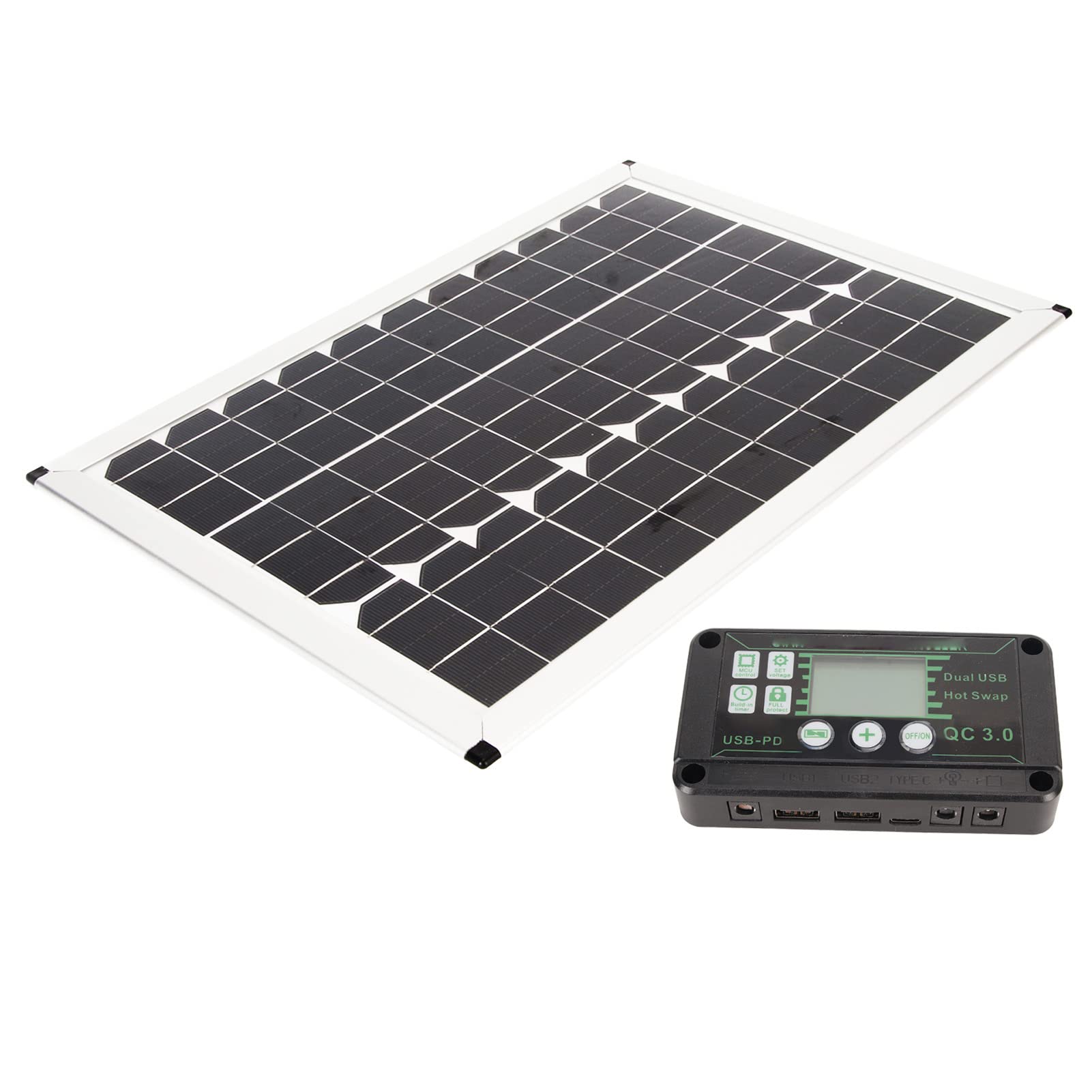 Kit de Panel Solar de 100W con Inversor de 220W para Aventuras Al