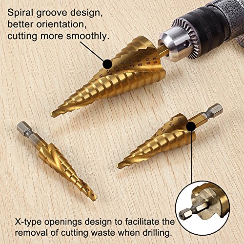 Passo Punta da trapano, Spirale Scanalato, Acciaio...