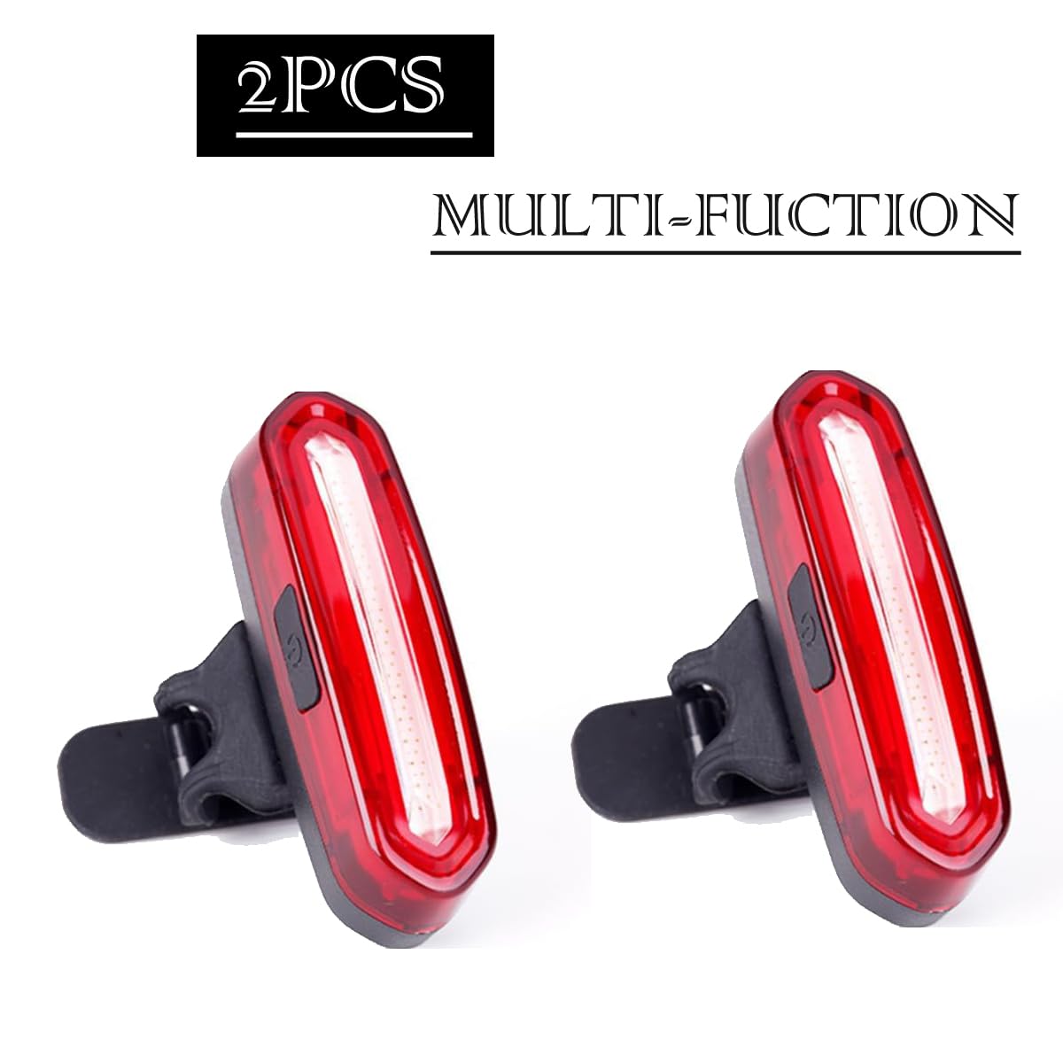 Luce LED Posteriore Per Bicicletta/monopattino 100 Lumen (4 Modalità) Batteria Ricaricabile USB - Foto 9