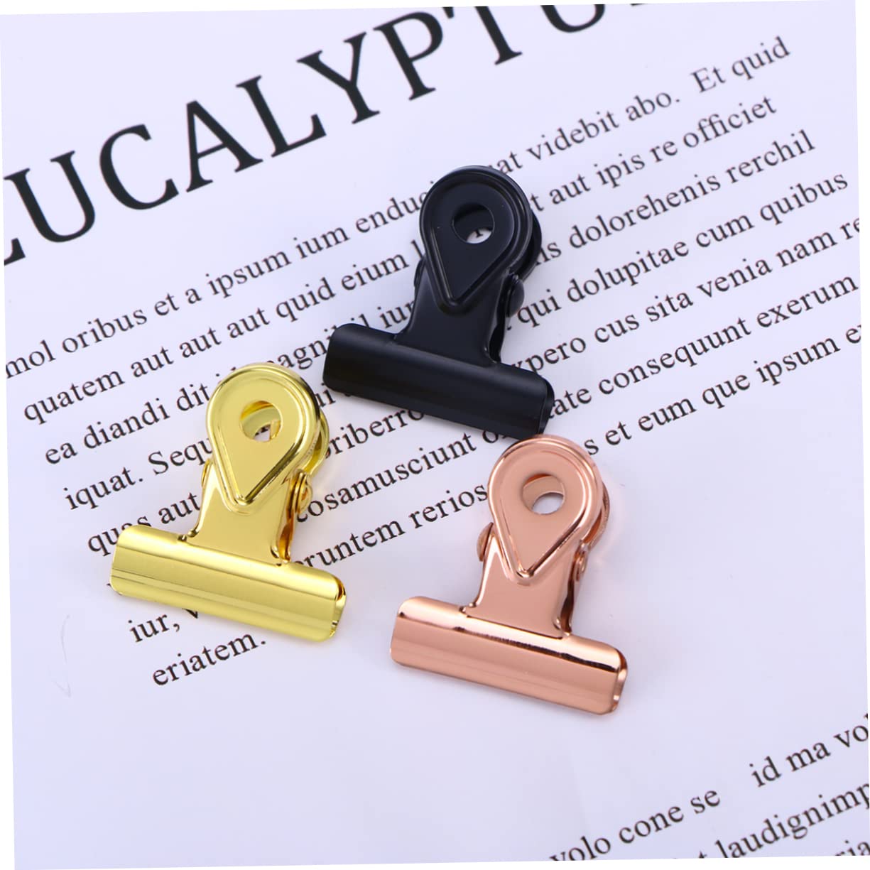 EXCEART 2 Set Di Fermagli Grandi (20 Mm) Con Cerniera in Metallo Per Documenti Molla Resistente Per Porta A Muro 20 Pezzi*2