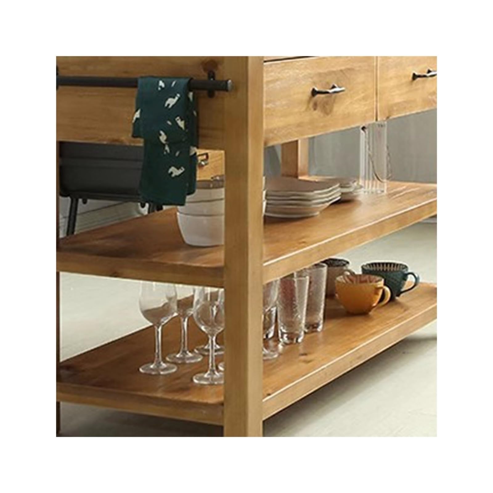 Mueble aparador Aparador Retro, Mesa de Comedor, gabinete Almacenamiento for microondas, Moderna Isla Cocina, operación y Mesa de Centro Consola