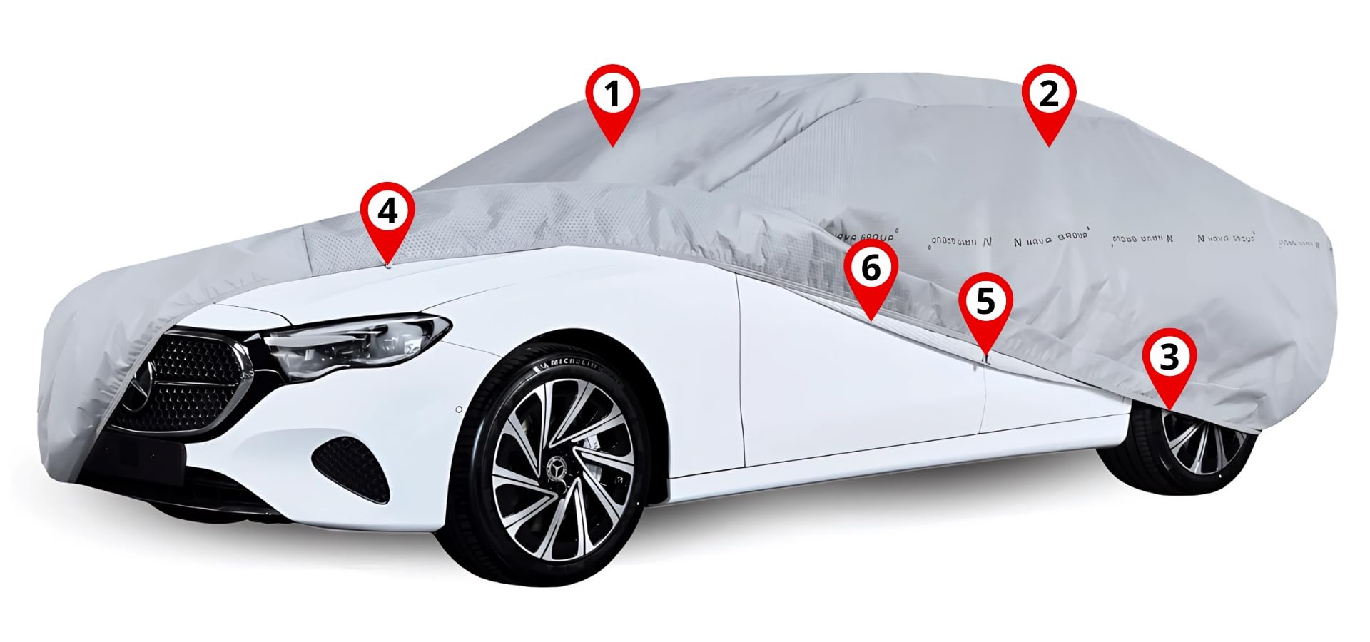 Copertura antigrandine per auto grandine 7 mm auto grandine S1 380-405 Hatchback