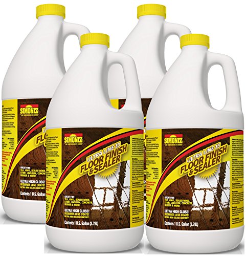 Ultra HIGH Gloss 33% Solids Floor Finish Wax - (More Durable, Less Coats, Less Labor) (4 Gallon Case)
