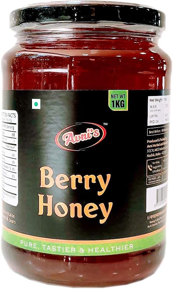 Avni's Tasty Healthy Berry Honey Unprocessed Unpasteurised No Preservatives | (1 Kg)