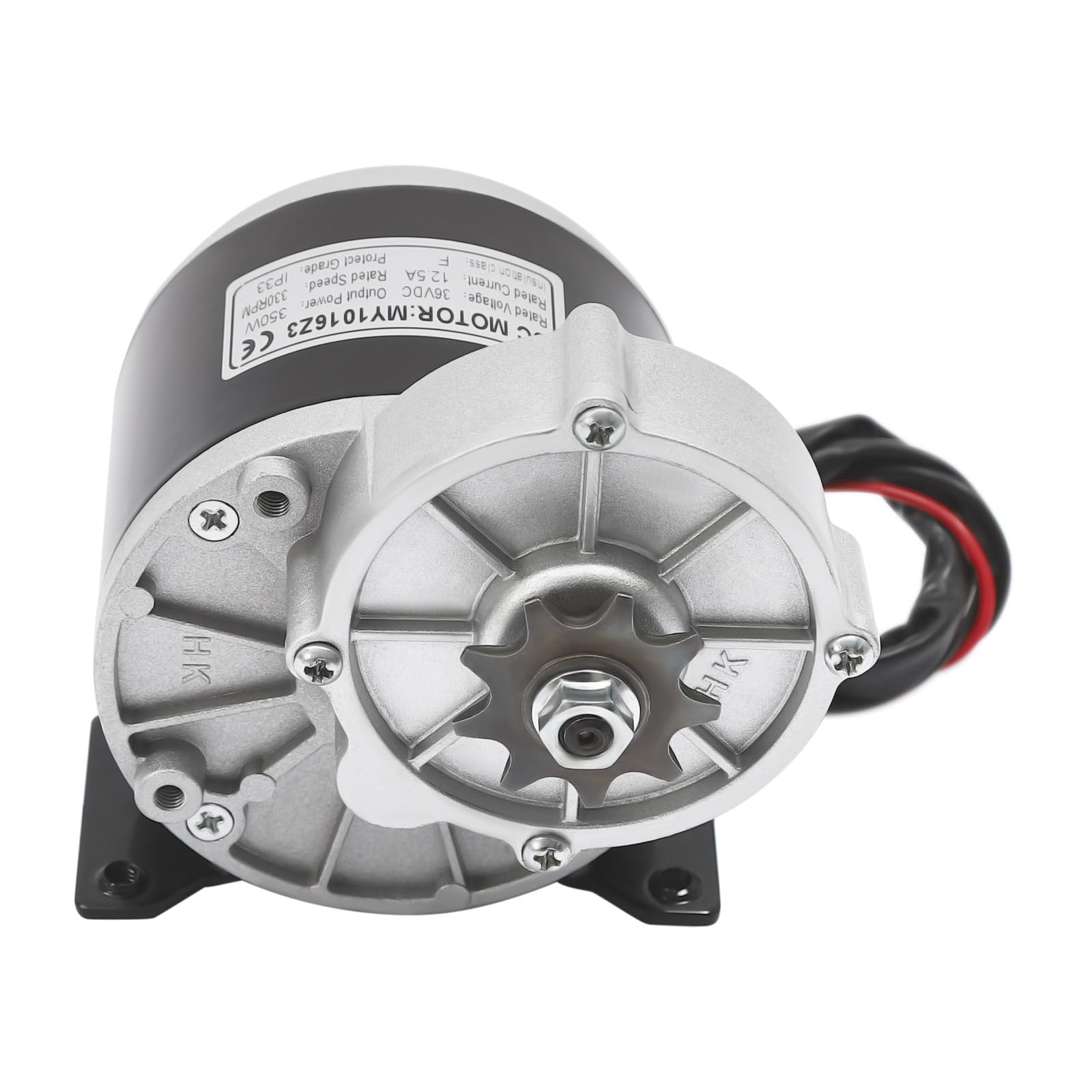 Kit di conversione per carrello elettrico 350W 36V 10 pollici Bici elettrica da spiaggia a doppia ruota Capacità di carico 200kg Motore per carrello elettrico, scooter, go-kart, sedie a rotelle