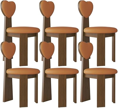 YVYKFZD Juego de sillas de comedor de madera maciza, silla de comedor tapizada, sillas de cocina de cuero, silla de sala de estar con respaldo en