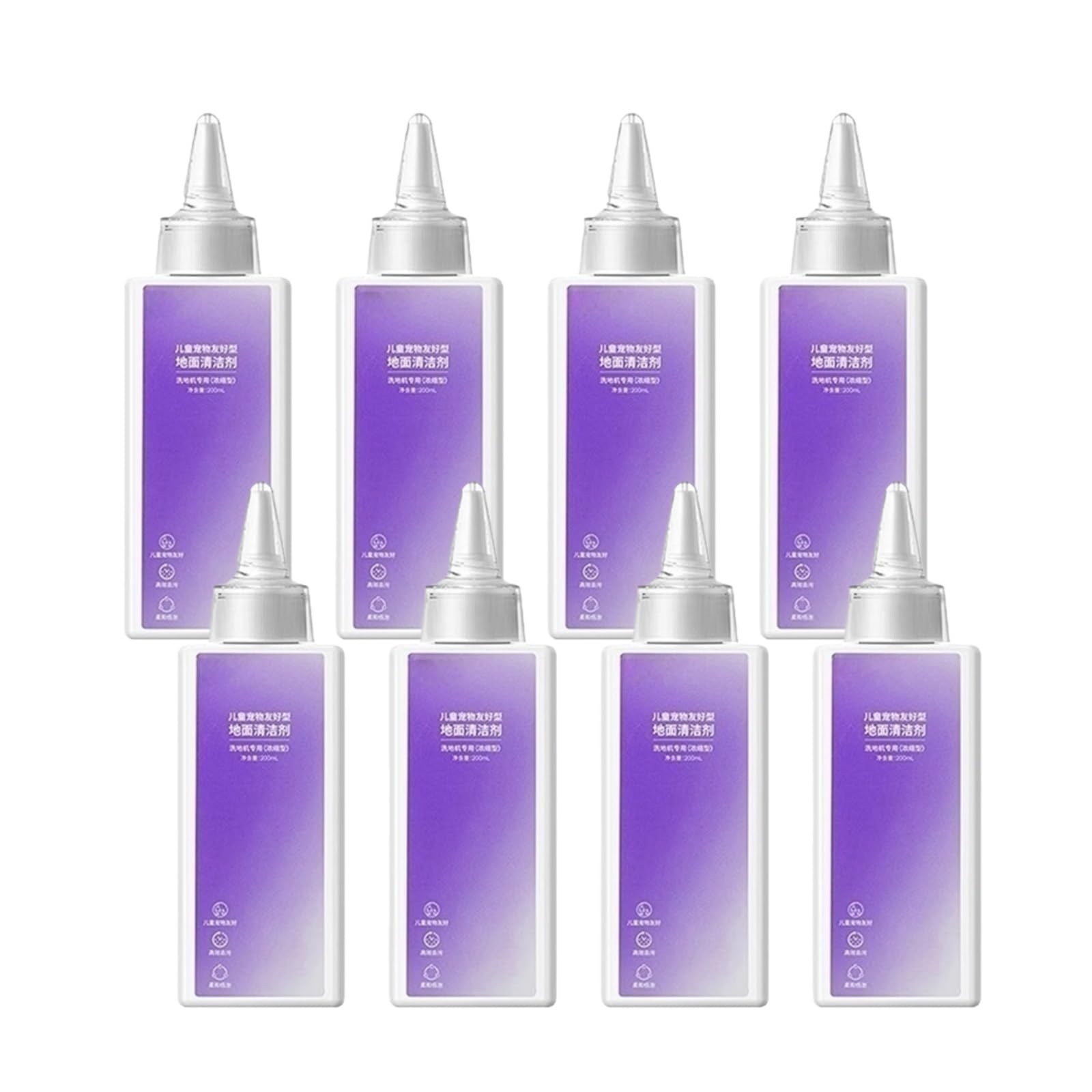 Solución de limpieza de pisos, Compatible con Narwal S10/S20 Pro/ S2/S2 Island/S3/S30/F1/S1Max Ultra/S1 HA8, detergente líquido for fregona Robot de 200ML(8pcs)