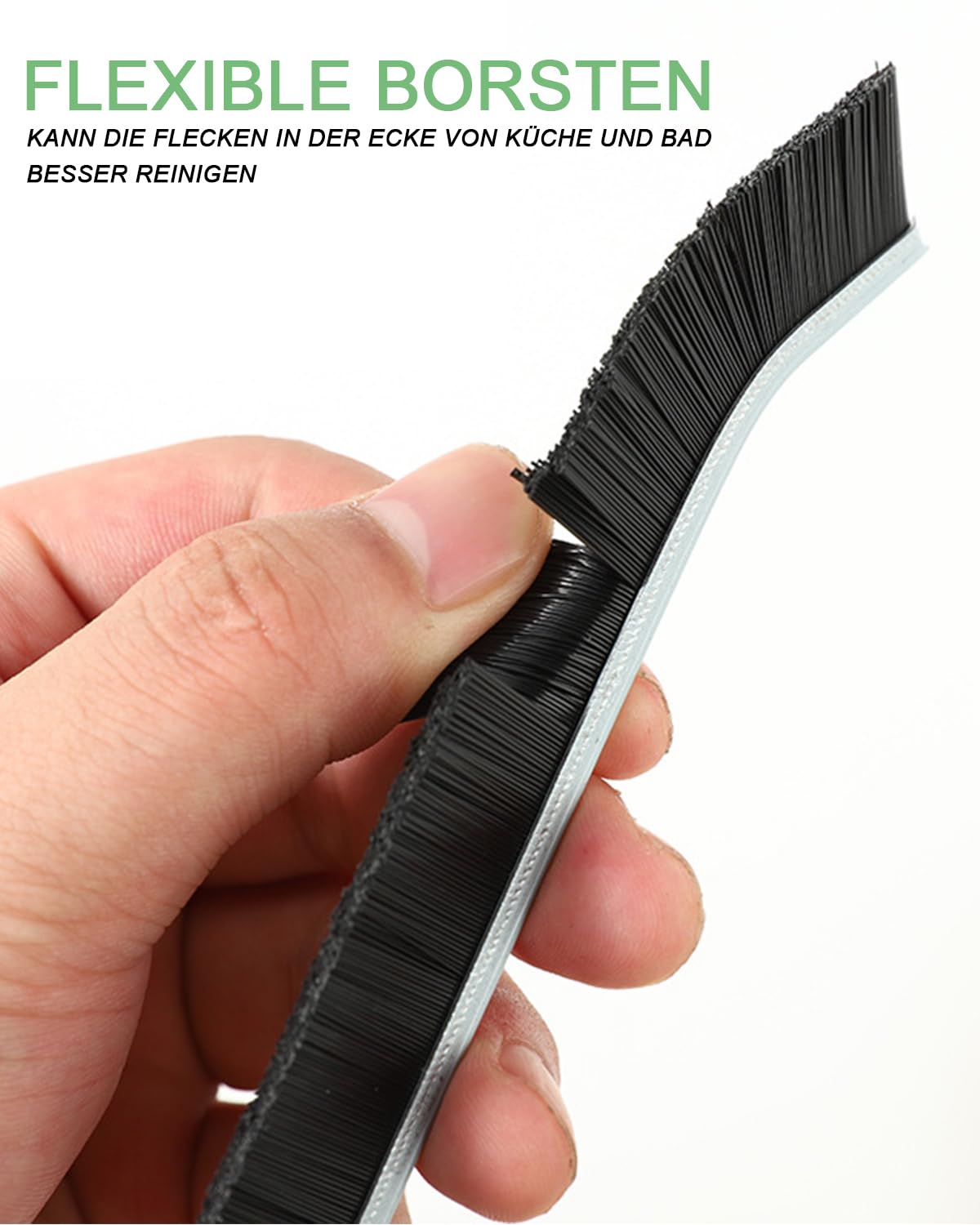 Kit De 4 Brosses De Nettoyage Pour Interstices Et Joints - Poils Denses PET Et Raclette - Pour Salle De Bain, Cuisine, Carrelage