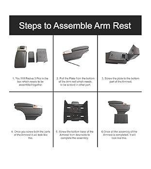 Oshotto PU Leather AR-01 Car Armrest Console Box Compatible