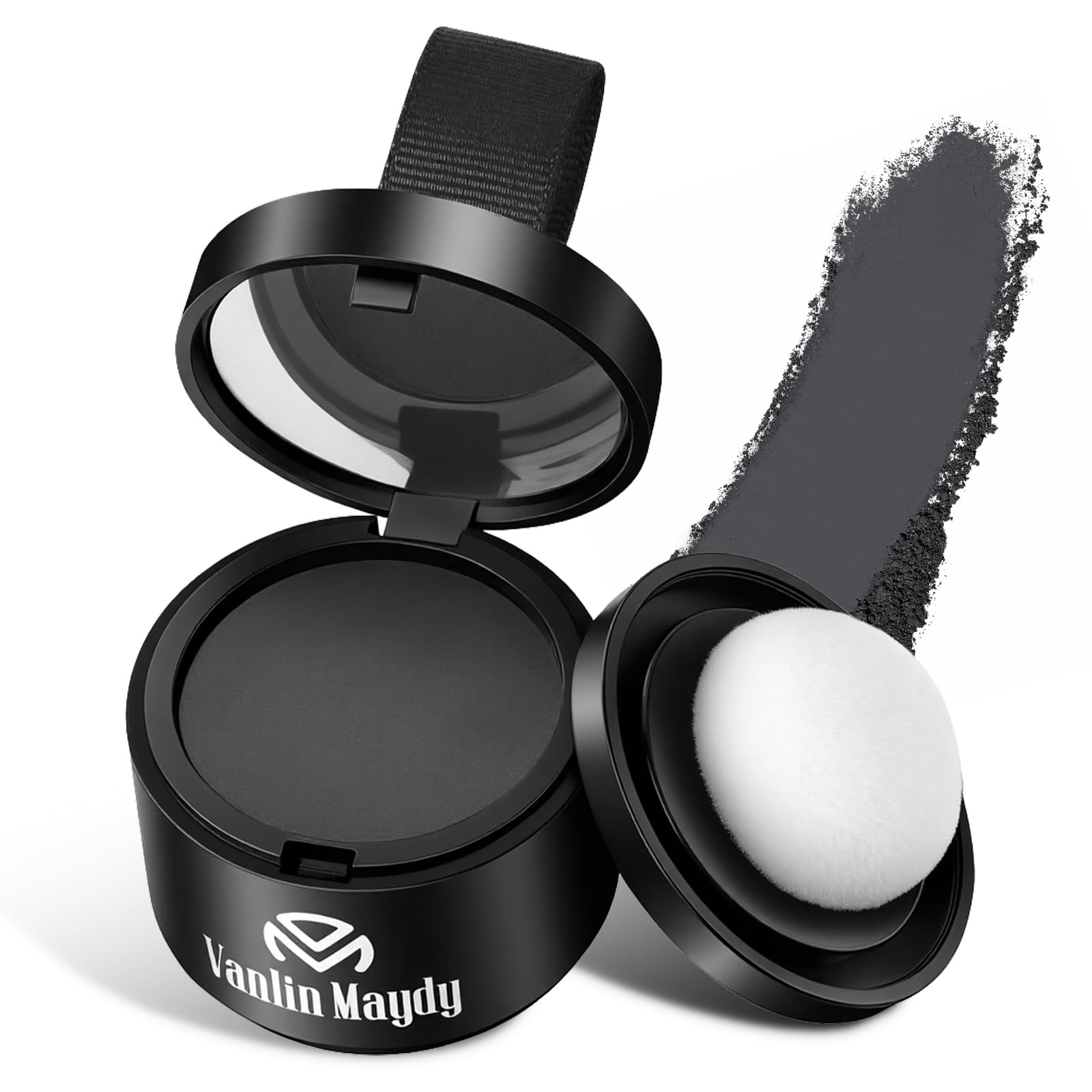 ALIIP Sombra para el Cabello,4g Retocador de Raíces en Polvo Corrector de Raíces,Polvo para la Línea del Cabello Debilitado,Hairline Powder para Cubre Rápidamente Canas Mujer y Hombre (Negro Natural) — view 9