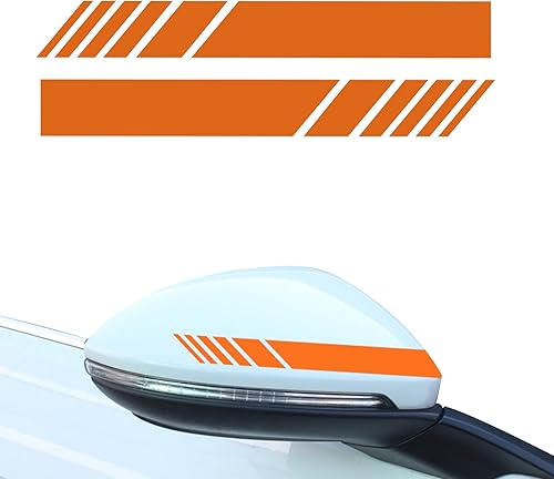 Miniatura 8 de 2 calcomanías para espejo retrovisor de automóvil, calcomanías para espejos retrovisores laterales, accesorios exteriores de automóvil, calcomanías