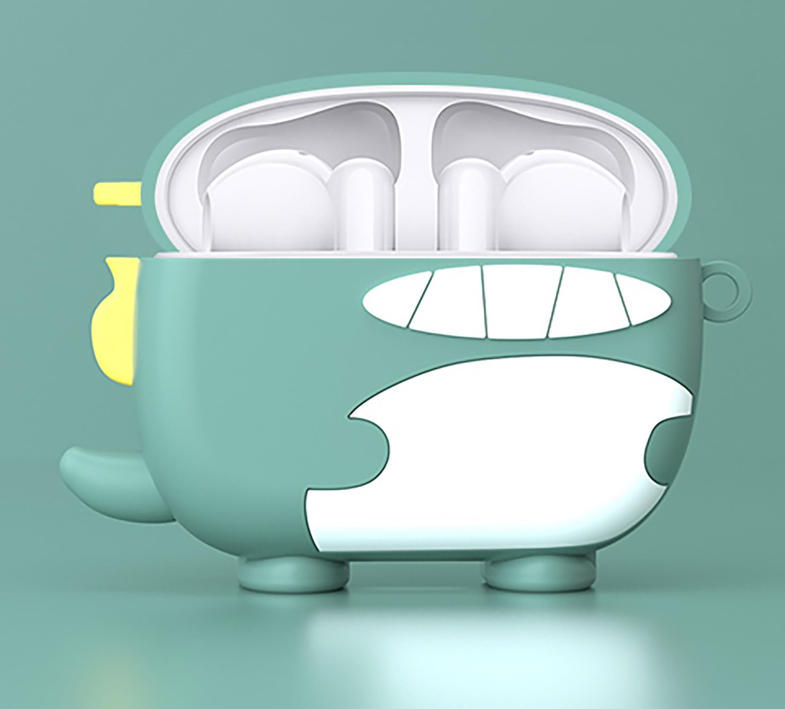 Hülle Für Bose Ultra Open Earbuds | Lustige Cartoon-Silikonhülle Mit Schlüsselbundhaken | Briquette-Design