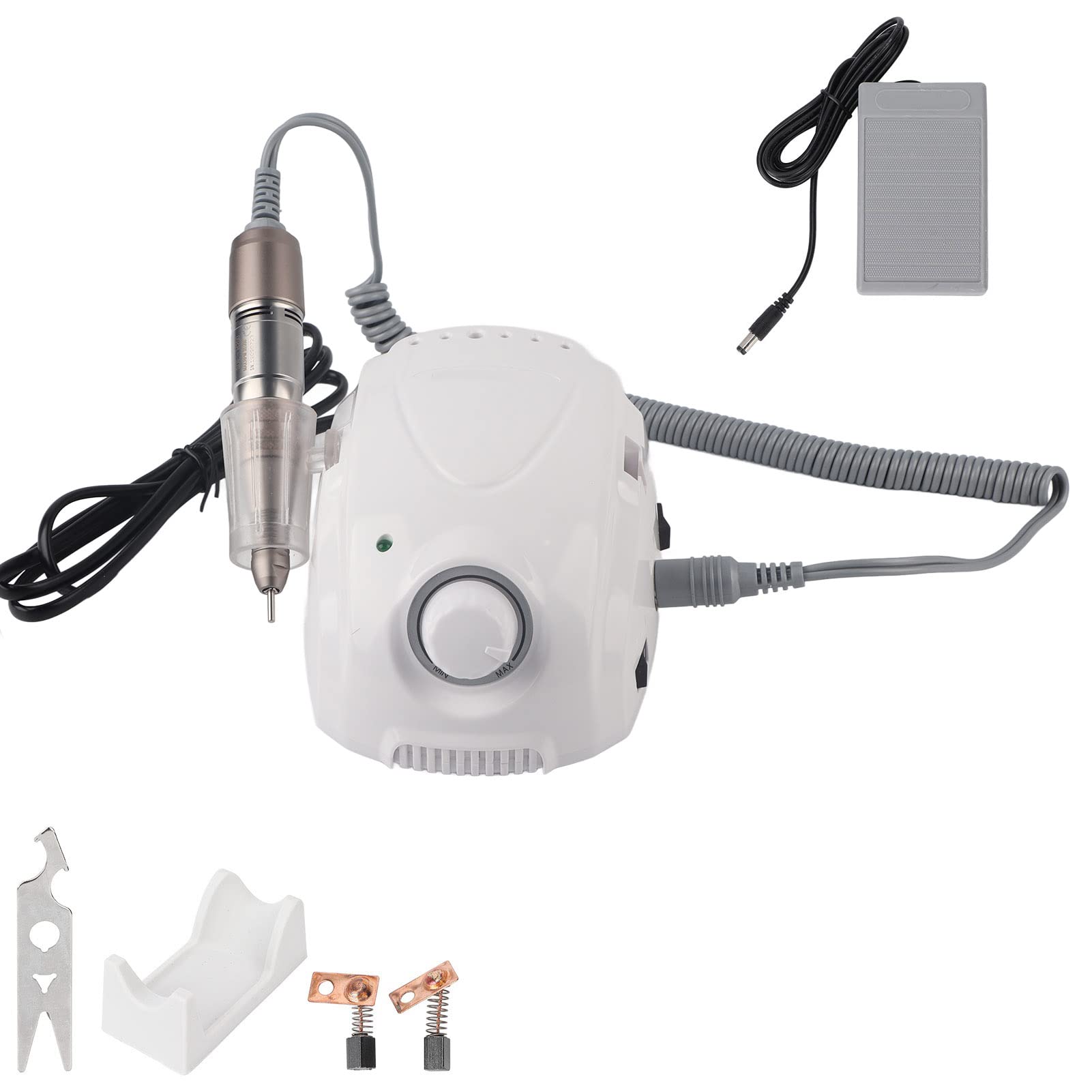 Fresa per Unghie, Strumento per Manicure 35000 Giri/min, Lima per Unghie Elettrica Regolabile in velocità Professionale per Salone di Casa, Kit per Pedicure Manicure (2,35 mm)
