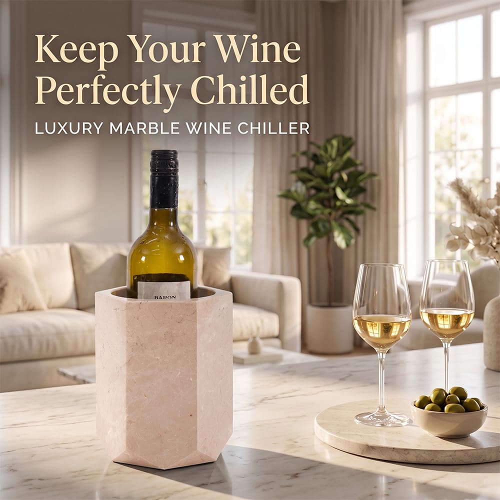 Radicaln Marble Wine Chiller Bucket for 750ml Wine & Champagne Bottles — Amazon image 2