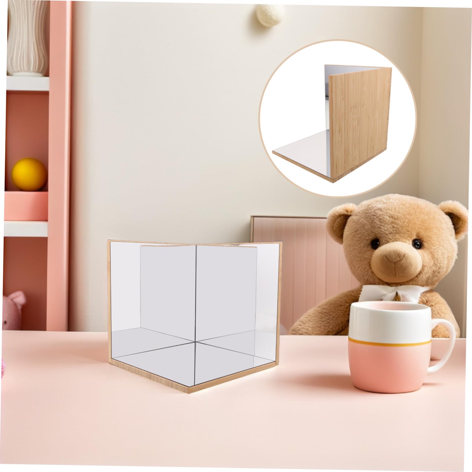 Kinderspiegel Badezimmer und Glas mit Montessori Spiegel für Kinder Sicher und Leicht Unterstützt Räumliches Bewusstsein im Bildungsbereich
