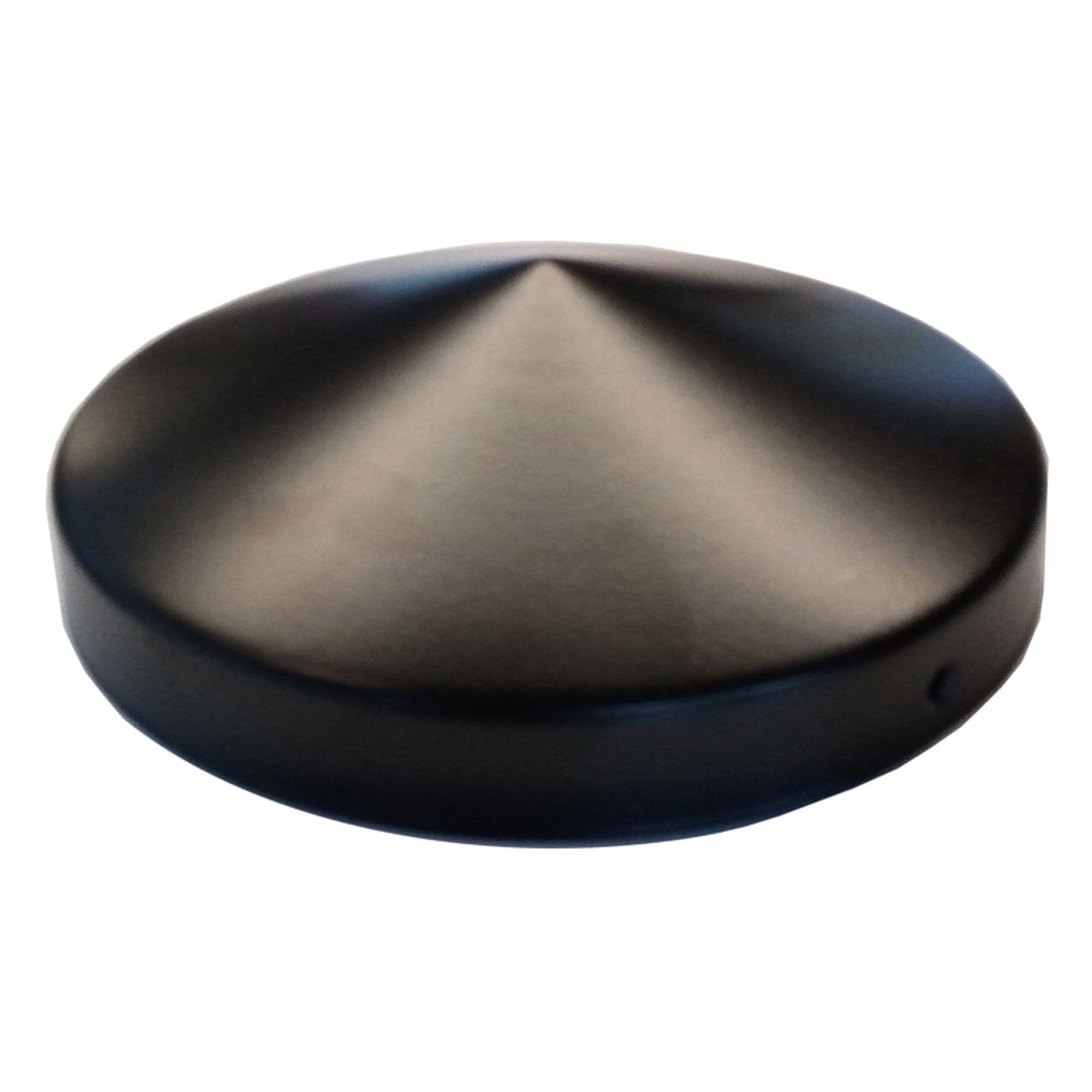 Capuchons de poteau ronds 141mm acier noir anti pluie et rouille