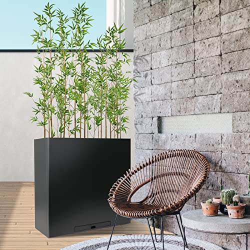 Worth Garden 10 Pcs Bamboo Silk Trees Artificial Plants, Up To 7Ft Realistic Faux Bamboo Tree (Pot Is Not Included), Tall 82In Indoor Outdoor Decor, 10 Thin Trunks, Green. #TOP6