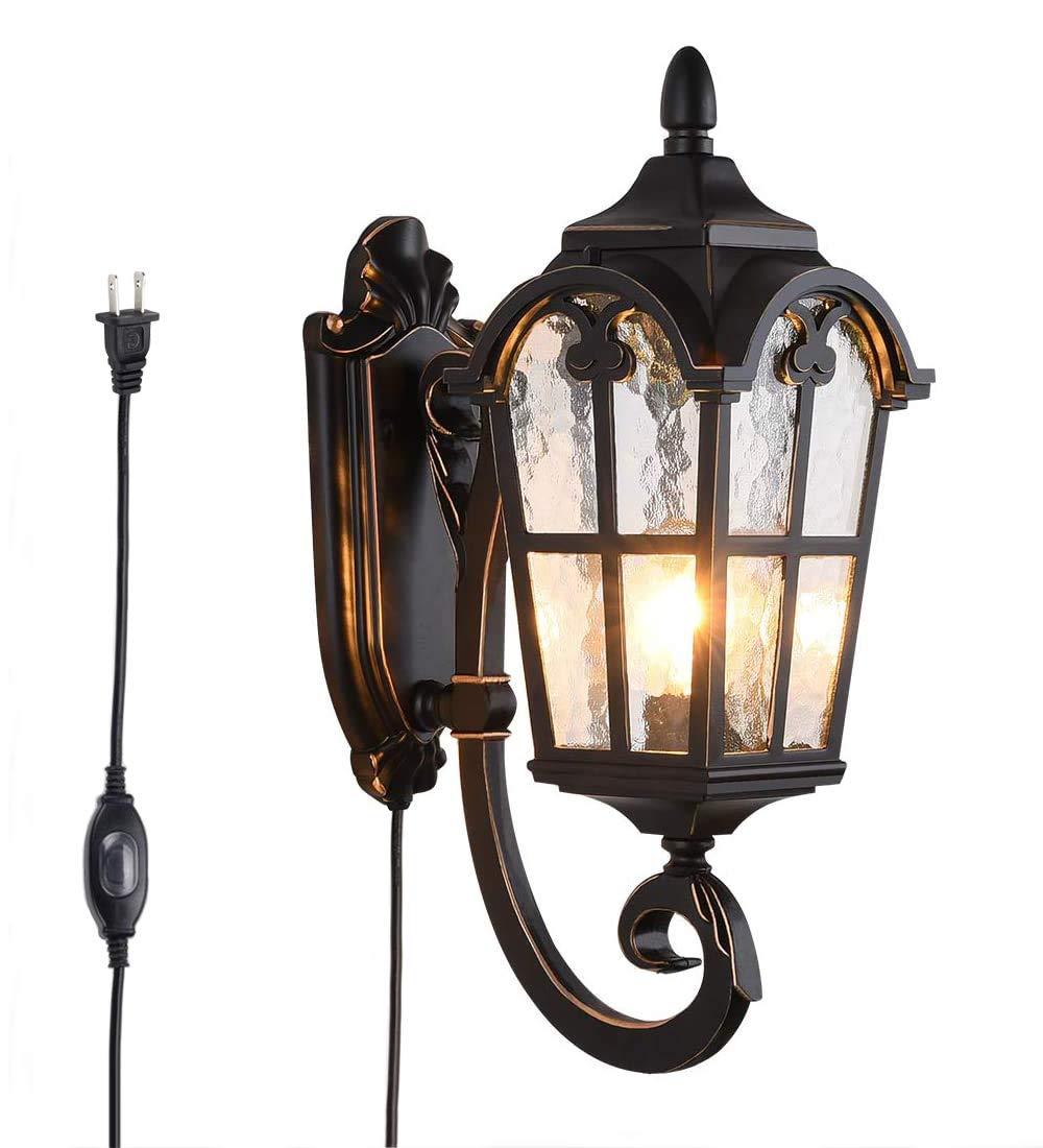 Amazon.co.jp: KIVEN ブラケットライト コンセント式 壁掛け照明 玄関