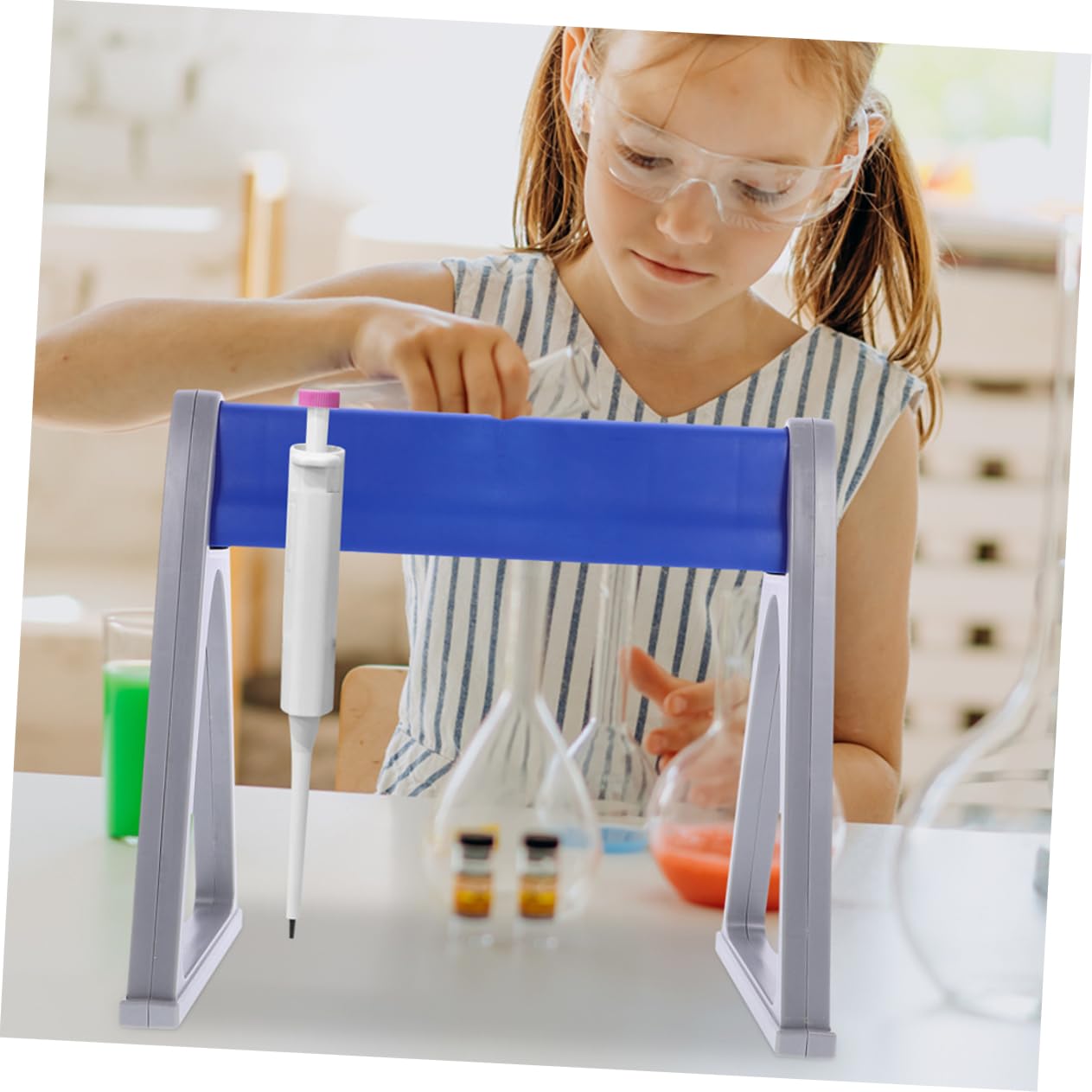 MAGICLULU 2 Pièces Support de Pipettes Plastique de Supports à Pipettes Échantillons Accessoire de Laboratoire Pratique et Design Élégant et Facile à Installer