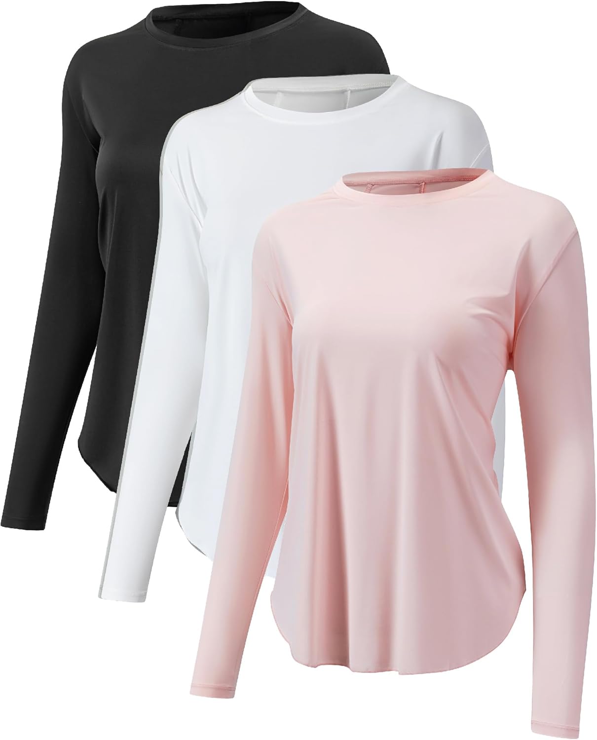 TAISIM Women's Quick Dry Long Sleeve Hiking Shirts,UPF 50+ UV Protection,Lightweight Breathable Top for Camping Workout