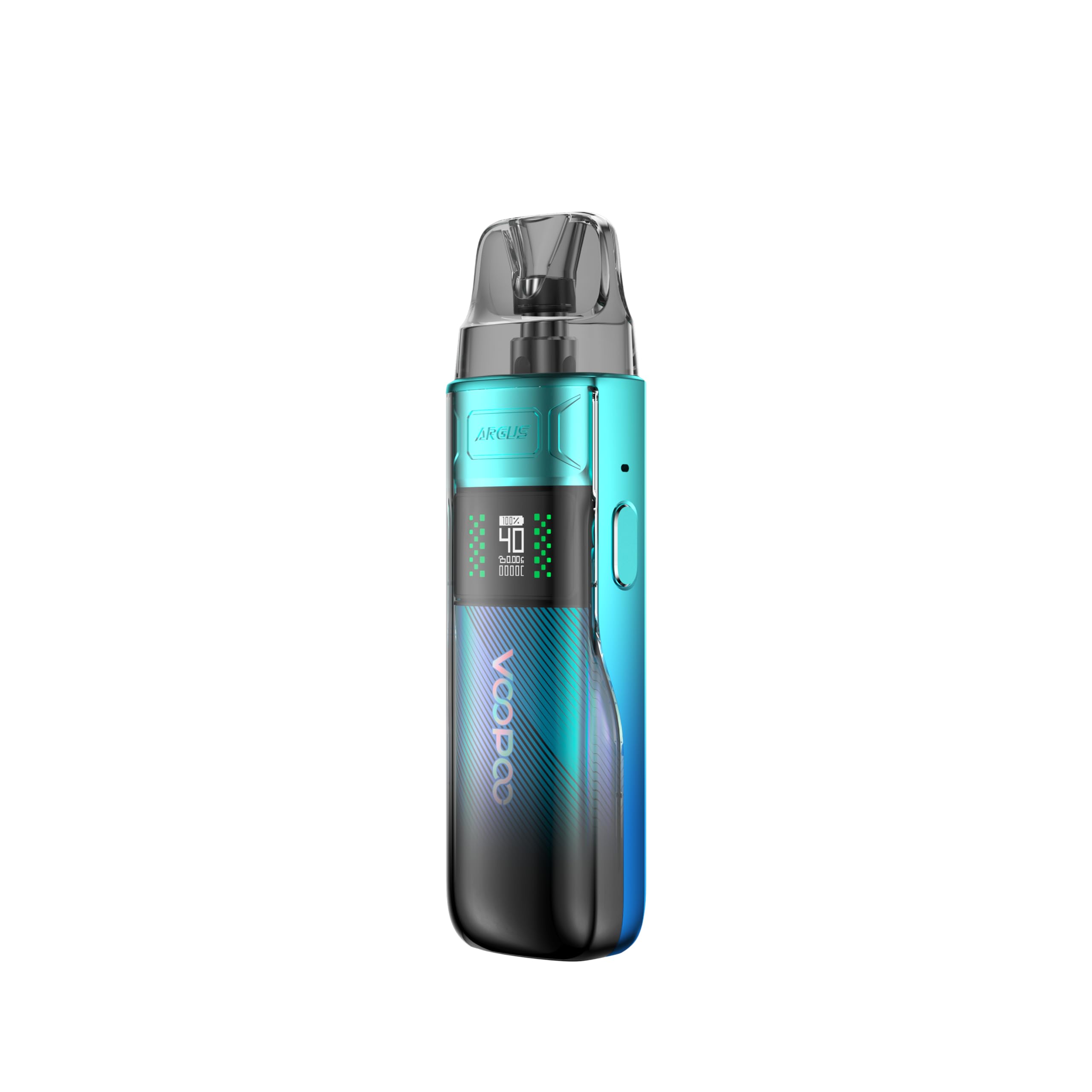 VooPoo Argus E40 Pod Kit 40W Variable Output 1800mAh Integrated Battery Airflow Control No Nicotine (Sky Blue)