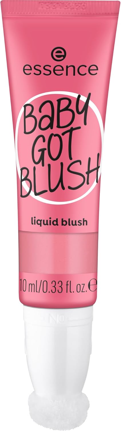 essence Baby Got Blush liquid blush, rouge, nr. 10, roze, expresresultaat, sneldrogend, natuurlijk, veganistisch, olievrij, zonder parabenen, zonder microplasticdeeltjes, per stuk verpakt (10 ml)