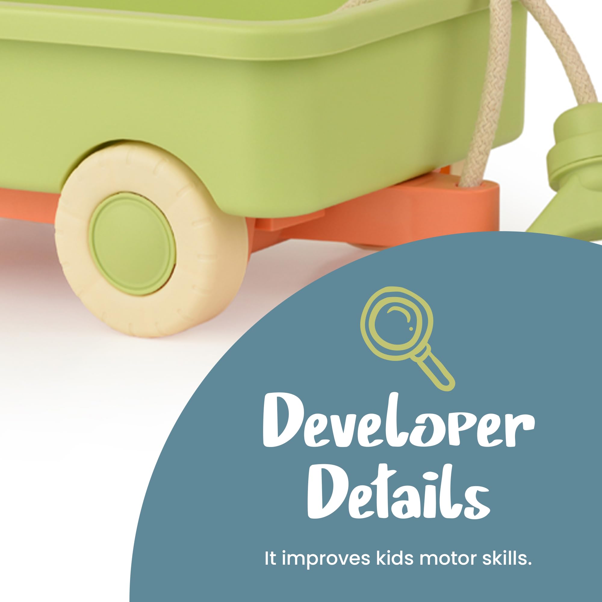 Carro de juguete para niños, equipo de juego al aire libre para niños, seguro, sin BPA, carrito para niños de 2 a 6 años, playa, juguetes de jardín, juguete de empuje, carrito de cochecito | Regalos