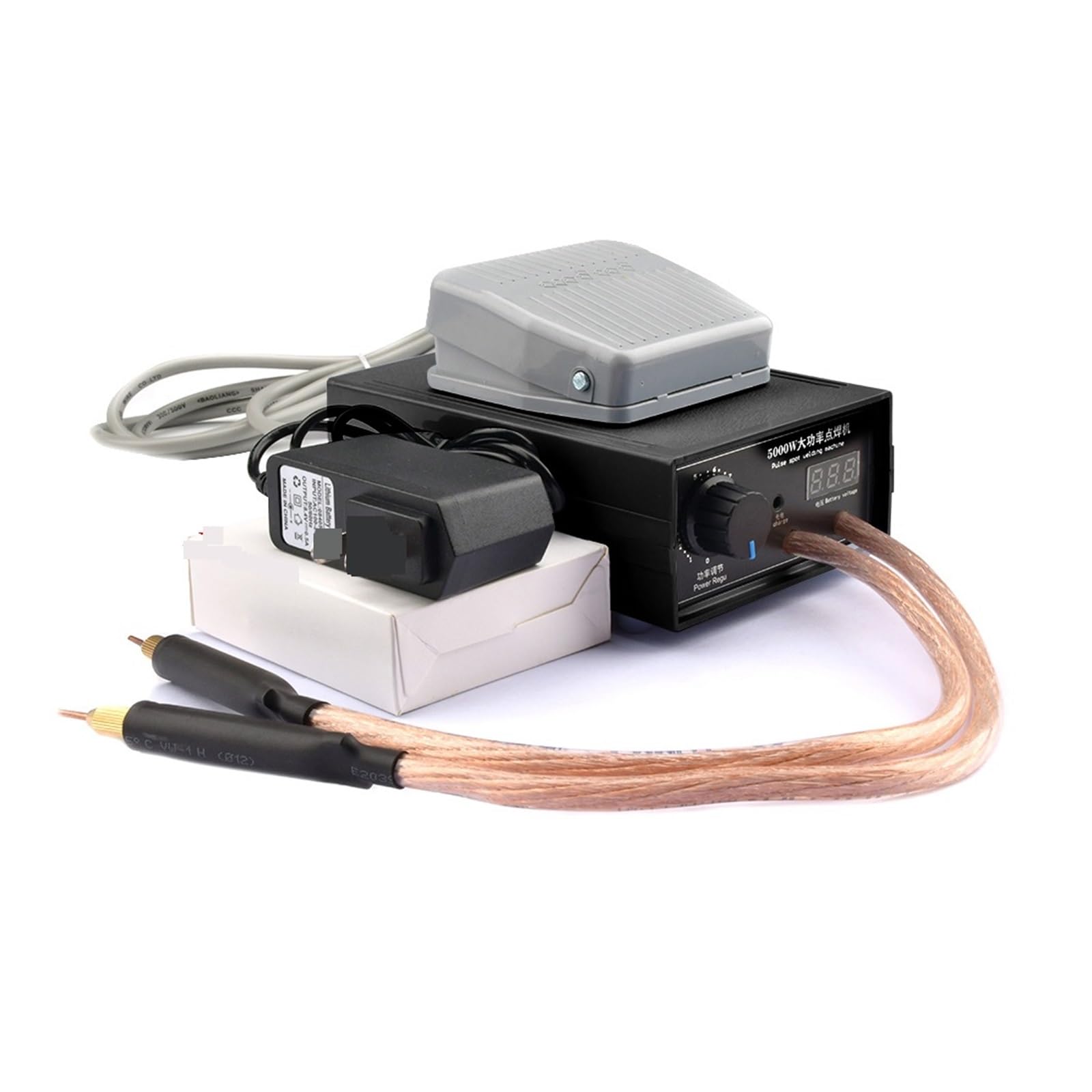 Gdbagkdqk 8000W 5000W Mini Spot Welder Machine Diy Kit Battery Pack Welding Tools Portable Pen +Nickel Strip+Adapter The Weld Is Strong(8000W)