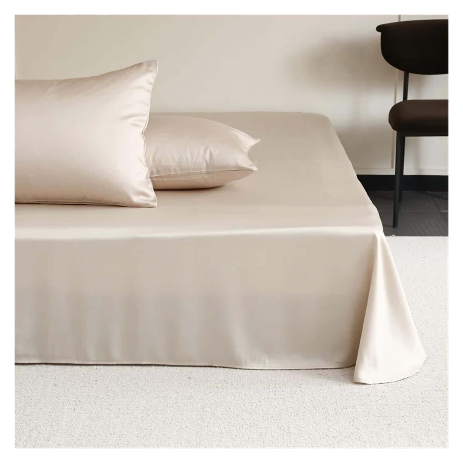 Drap de lit plat en soie pour sublimer votre chambre en été