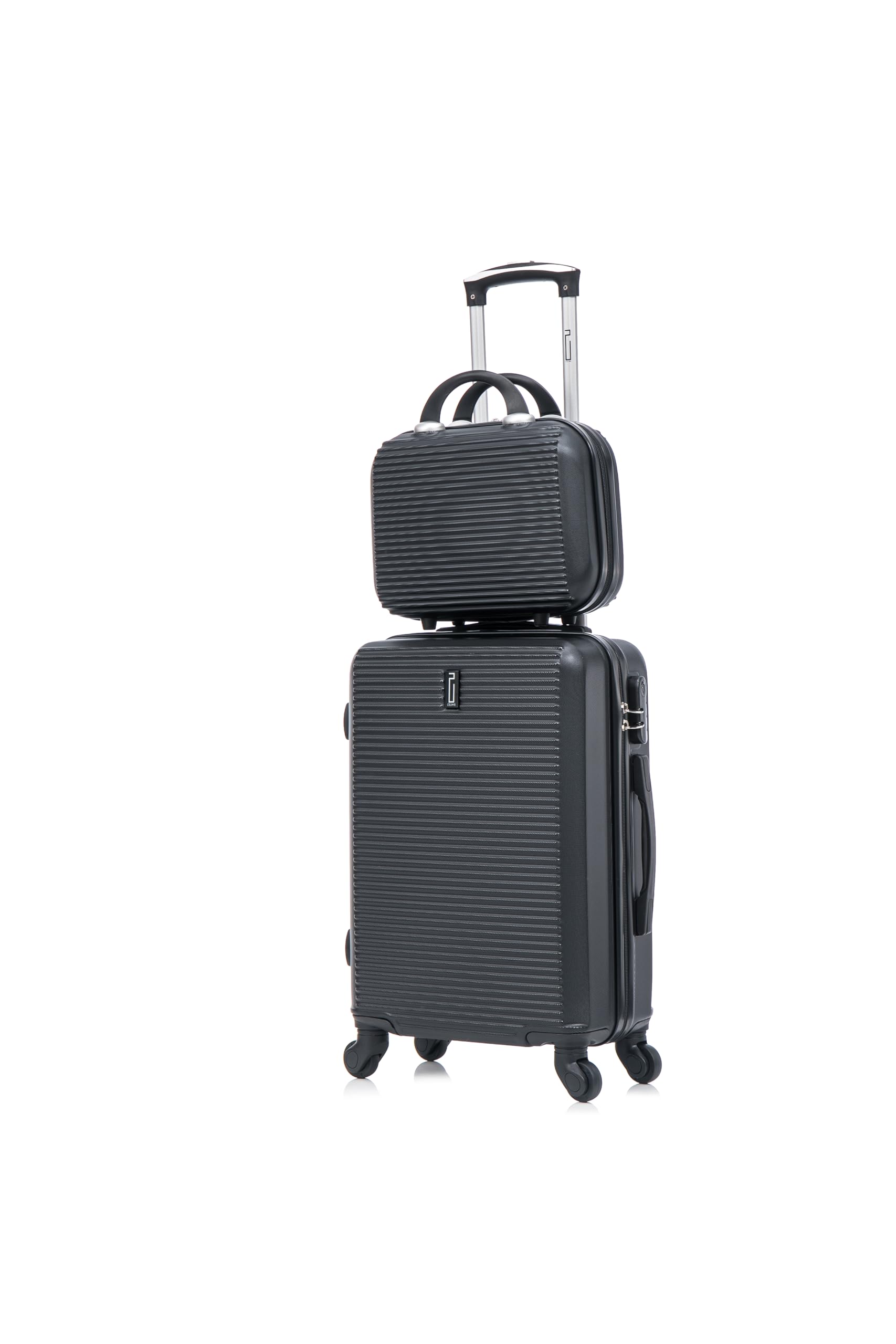 CELIMS - Valigia Bagaglio a Mano con Beauty Case da Viaggio 30cm Approvata da oltre 100 compagnie aeree | Leggera e Rigida | Trolley Bagaglio a Mano 55x40x20 | Bagaglio a Mano | Nero