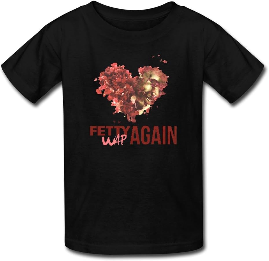 Youth Fetty Wap Again 1 Kids Boys And Girls T-Shirt - Black [Apparel]